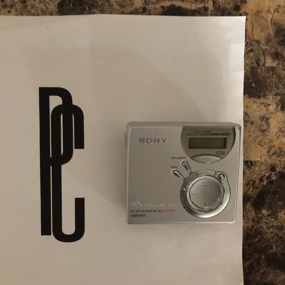 Sony MD Walkman MZ-N510 Type S MiniDisc Player